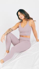 Mauve Second Skin High-Rise 7/8 Leggings