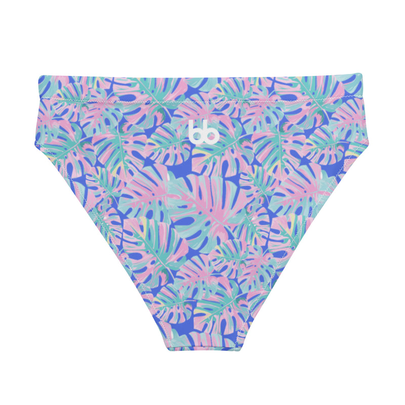 Pink Tropics High Waisted Bikini Bottom