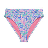 Pink Tropics High Waisted Bikini Bottom