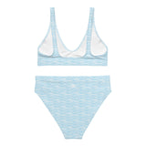 Blue Waves Recycled High Waist Bikini