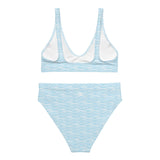 Blue Waves Recycled High Waist Bikini