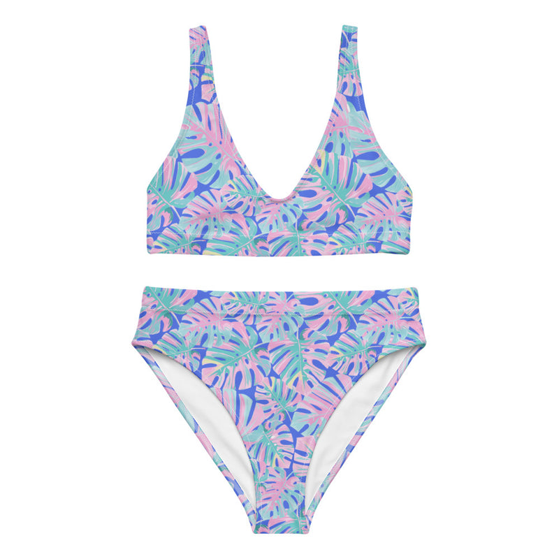 Tropical Days Recycled High-Waisted Bikini
