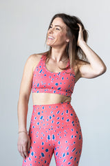 Coral Jaguar Performance Bra - FINAL SALE