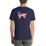 Dog Bless America Short-Sleeve Unisex T-Shirt