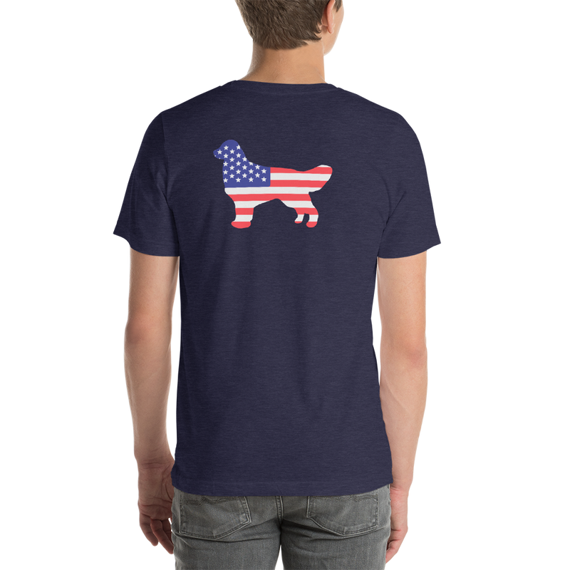 Dog Bless America Short-Sleeve Unisex T-Shirt