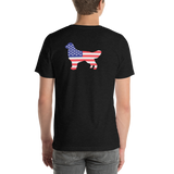 Dog Bless America Short-Sleeve Unisex T-Shirt